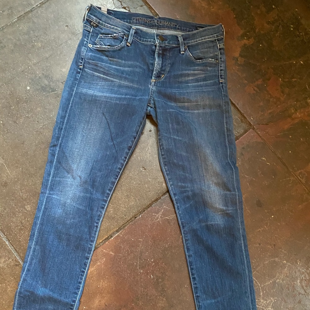 Citizens of Humanity denim matchstick jeans.